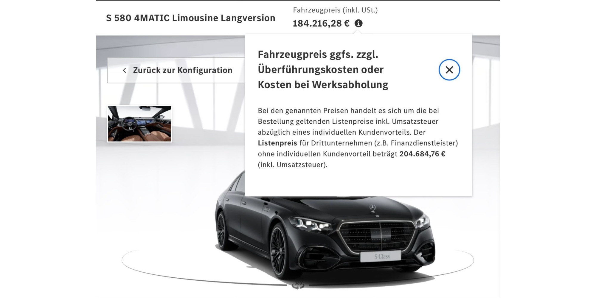 Mercedes-Benz S 580 4MATIC - Luxus & Kraft perfekt vereint