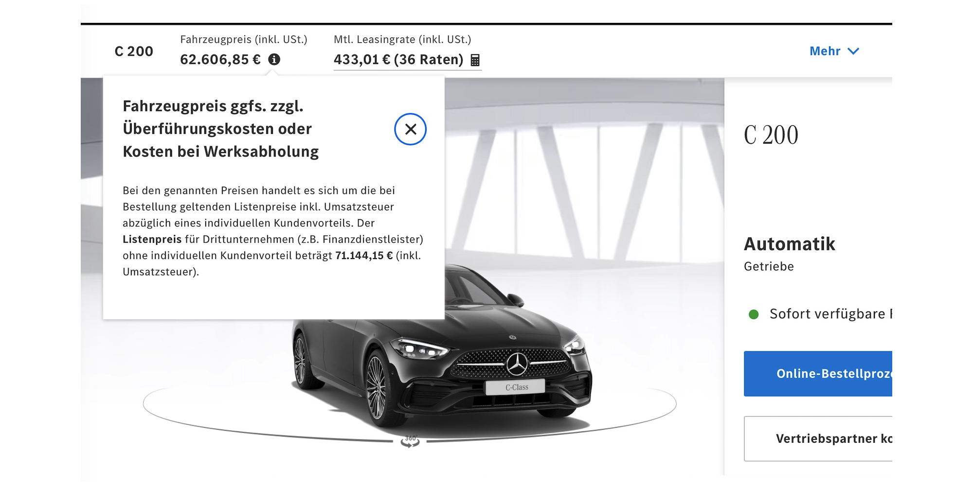 Mercedes-Benz C 200 Berlina AMG Line Automatica in vendita